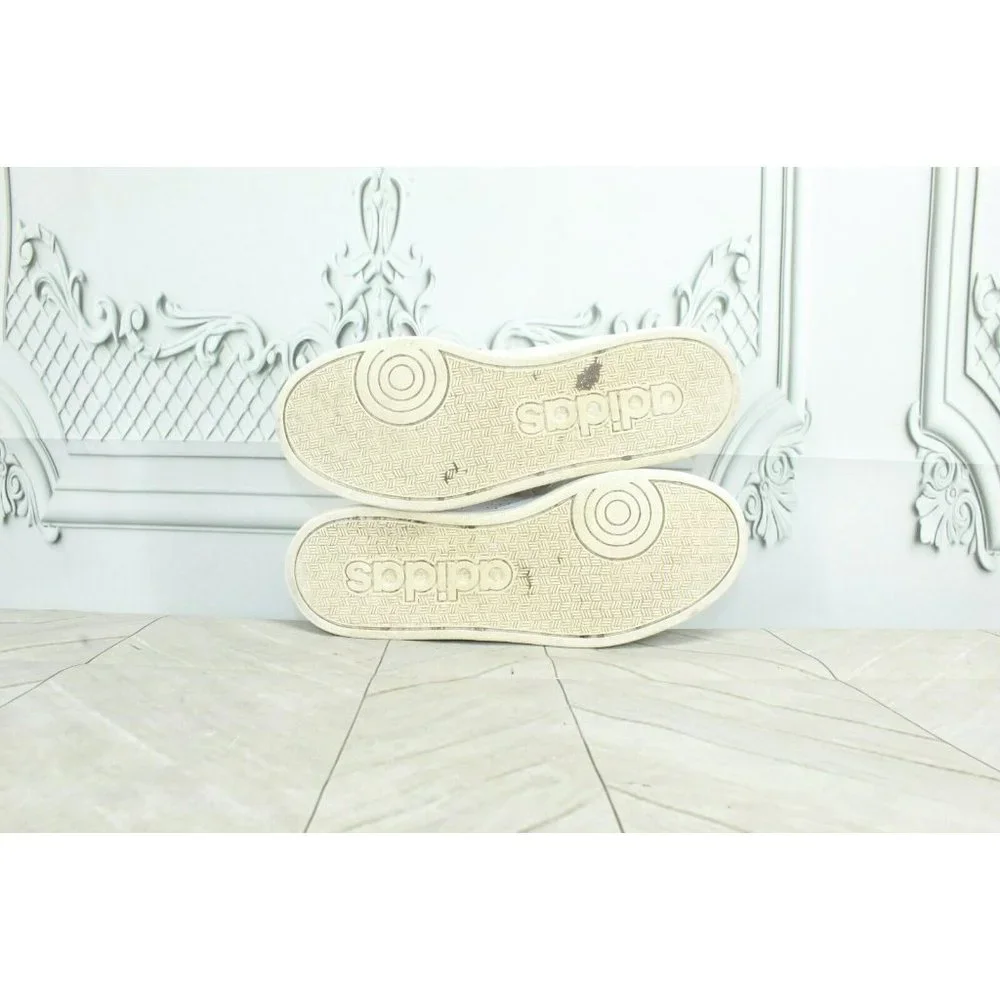 Adidas  White Leather Lace Up Low Top Athletic Sneaker Shoes Size 4.5 - Picture 9 of 9